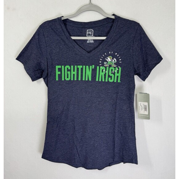 Knights Apparel Tops - Proedge By Knights Apparel Notre Dame T-Shirt Women's Medium Blue Fightin’ Irish